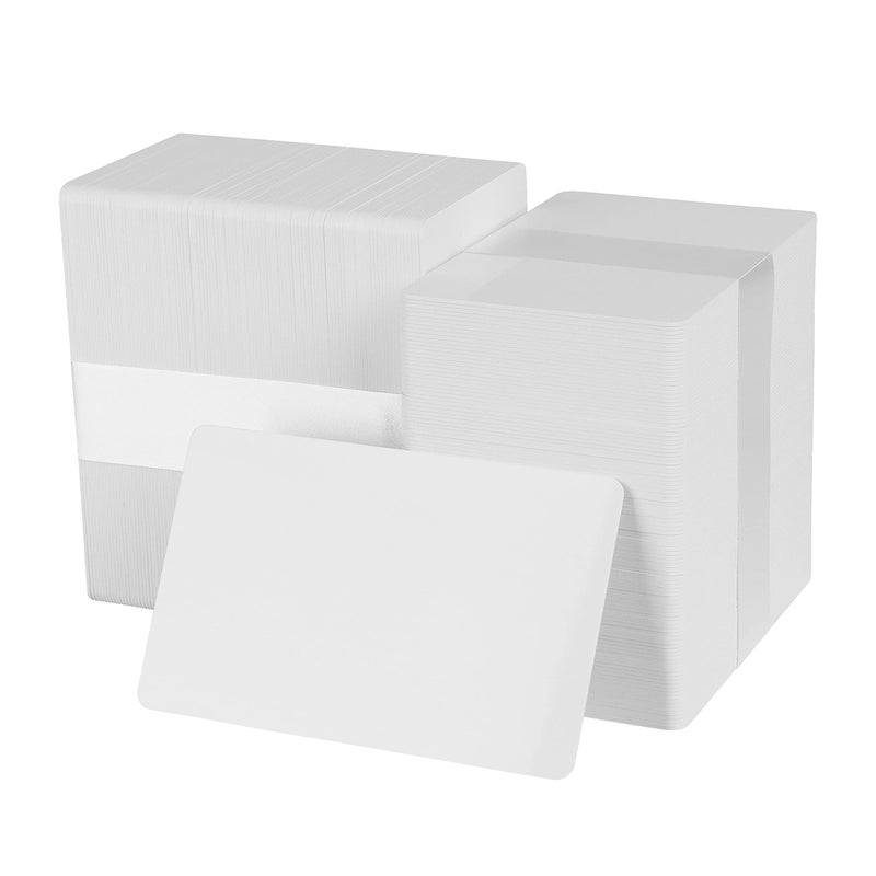 easyIDea Pack of 500 White CR80 PVC Cards | 30 mil by easyIDea - Image 1